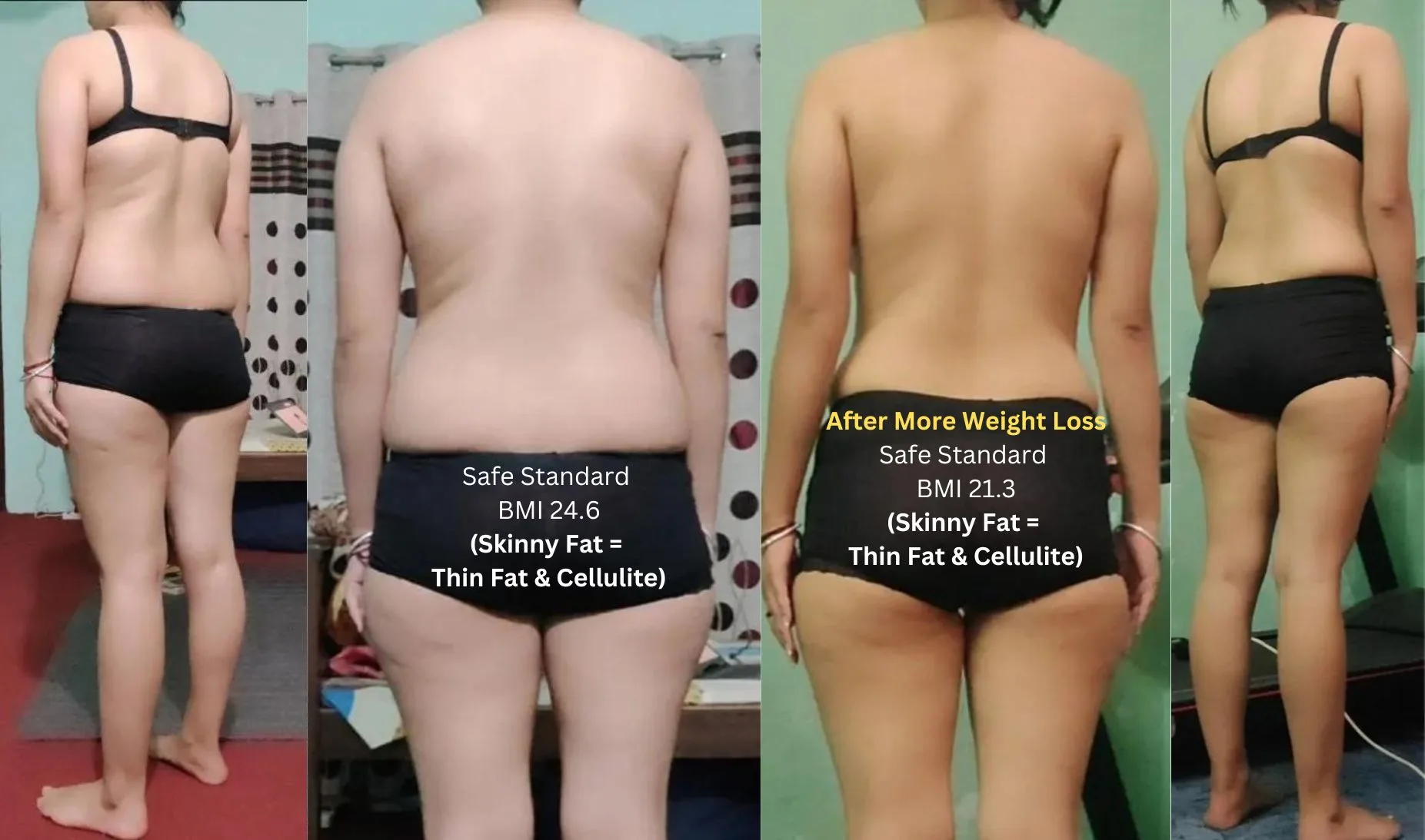Before and After Skinny Fat Body