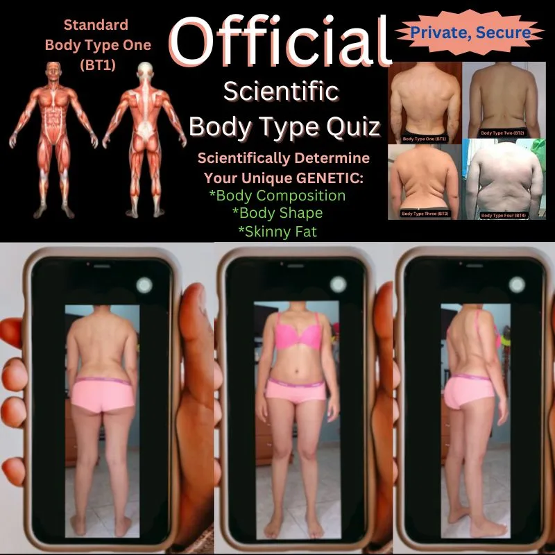 Before and After Skinny Fat Body - Scientific Body Type Quiz