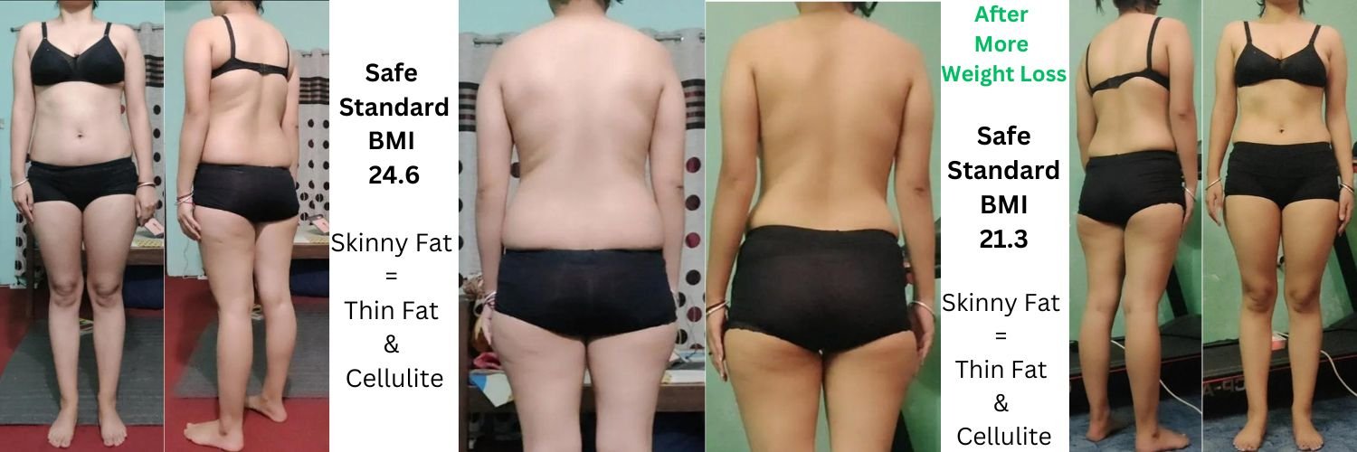 Research Participant 1170 Before & After Weight Loss, Thin Fat & Cellulite - How To Fix Skinny Fat Female