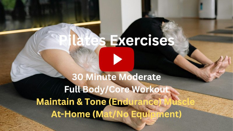 Pilates Exercises: 30 Minute Moderate Full Body Workout to Maintain & Tone Muscle, At-Home (Mat/No Equipment) #2 Pilates Exercises: 30 Minute Moderate Full Body Workout to Maintain & Tone Muscle, At-Home (Mat/No Equipment) #2