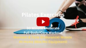 Pilates Exercises: 30 Minute Moderate Full Body/Abs Workout to Maintain & Tone Muscle, At-Home (Mat/No Equipment)
