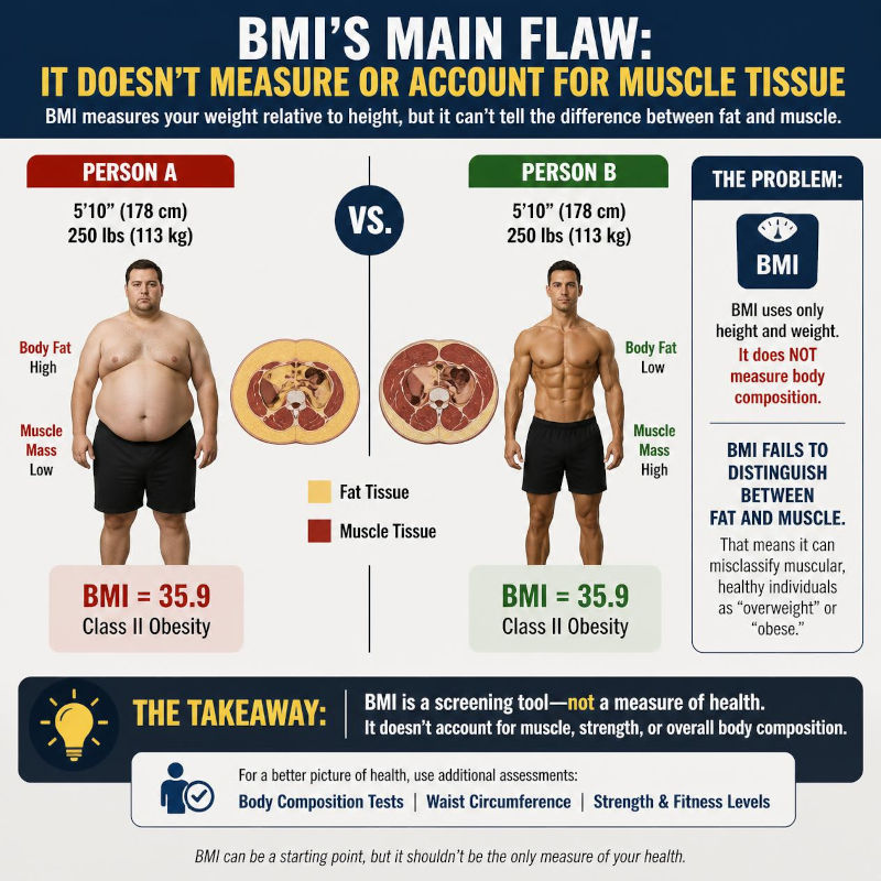 BMI, Obesity, and Normal Weight Obesity (Skinny Fat)